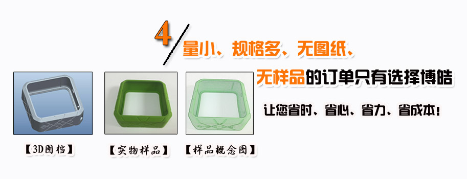 量小、規格多、無圖紙、無樣品的訂單只有選擇博皓。