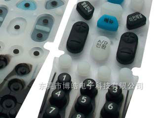 絲印工藝韓國遙控器硅膠按鍵 絲印效果圖