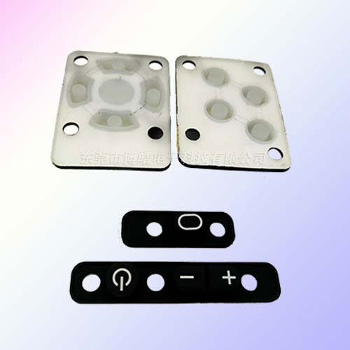 廠家大量供應四合一軍用硅膠按鍵|鐳雕透光硅膠按鍵