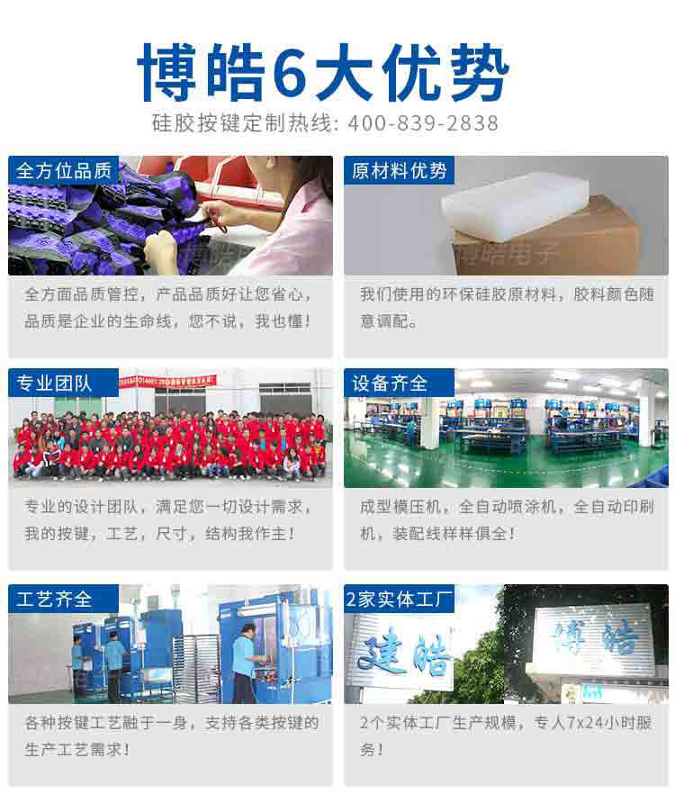 博皓硅膠按鍵供應商