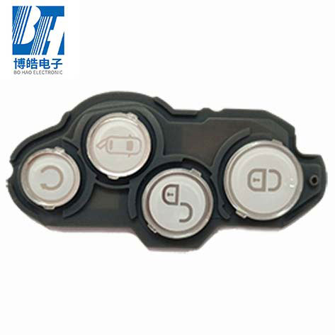 定制汽車遙控鎖硅膠按鍵|汽車鑰匙P+R按鍵開模生產