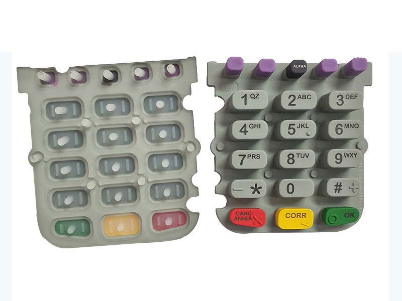 VX520pos機硅膠按鍵