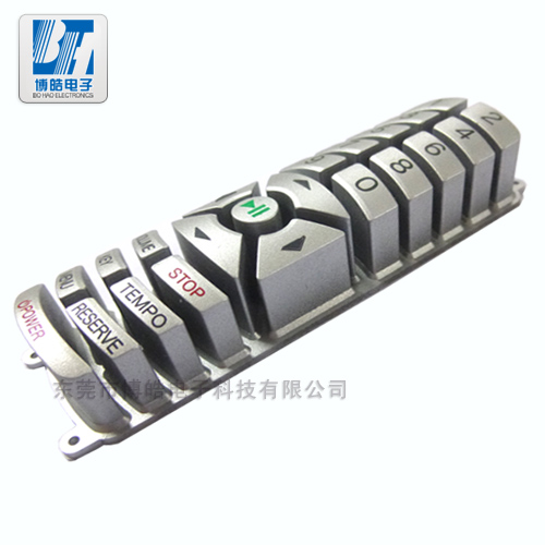 噴銀油硅膠遙控器按鍵