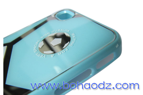 足球IPHONE4手機殼細節
