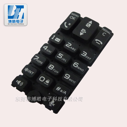 耐用又防水的座機電話硅膠按鍵黑粒導電可以定制哦