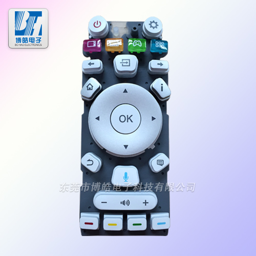 提供多色成型硅膠加塑膠遙控器按鍵開模定制
